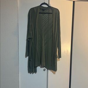 Torrid Forest Green Long Cardigan